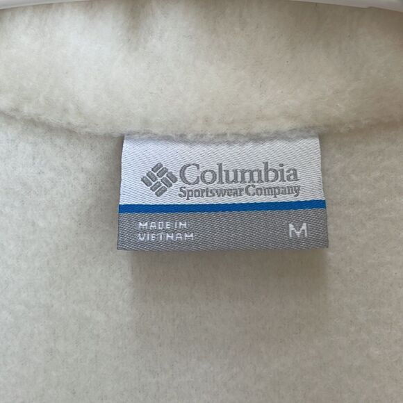 COLUMBIA FLEECE VEST IN WHITE - Picture 4 of 5
